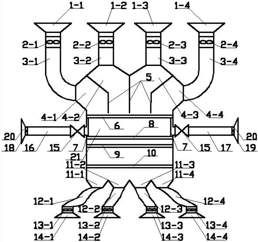 Sterilization oxygen production type vehicle-mounted induced and forced fan