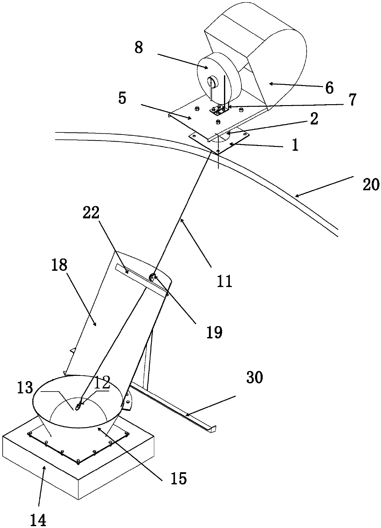 Oil storage tank oil gauging matching device convenient facilitating opening and closing oil gauging hole