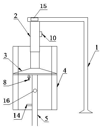 Well point pipe light intelligent insertion device for river channel inner foundation pit dewatering