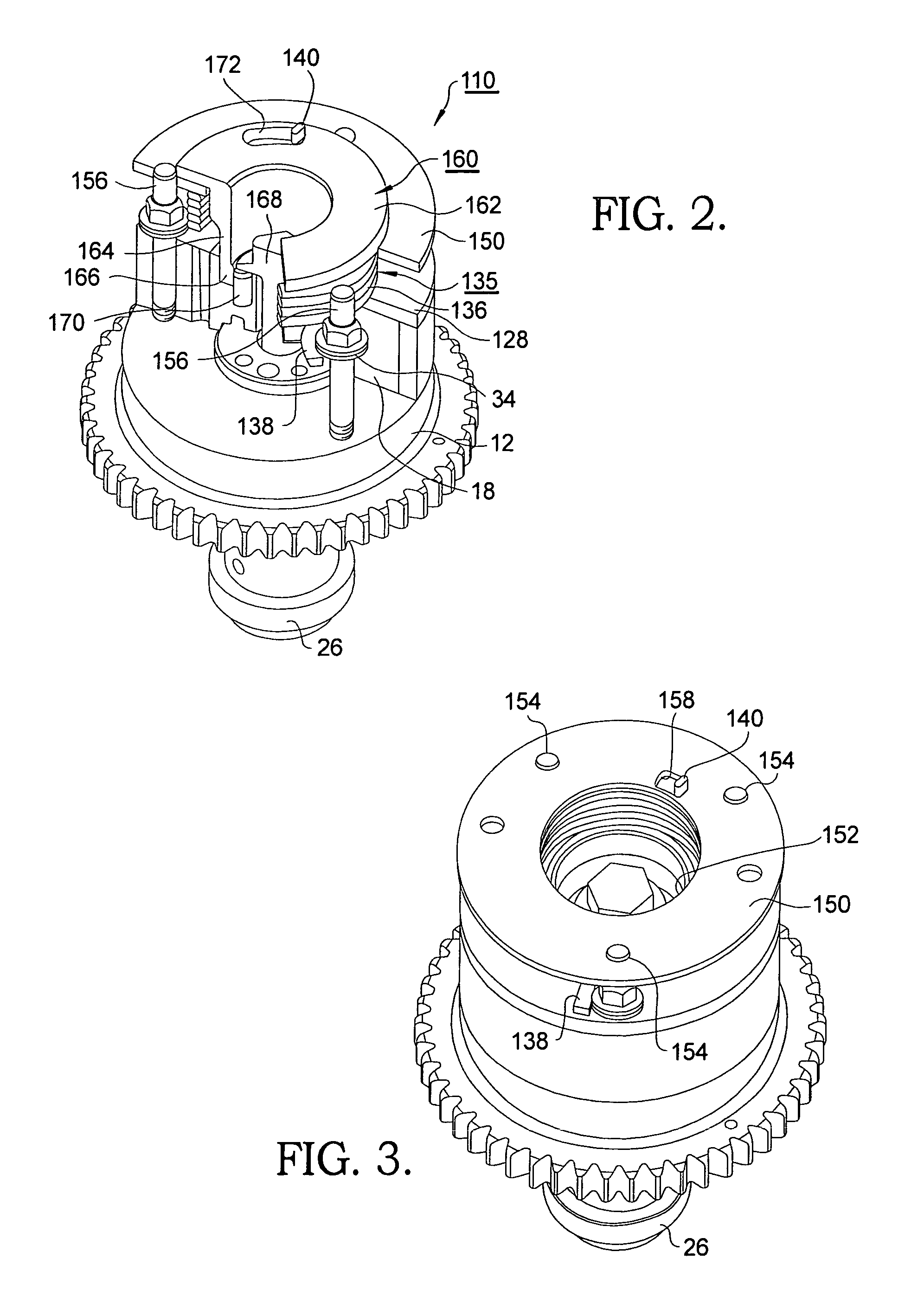 Vane-type cam phaser having bias spring system to assist intermediate position pin locking