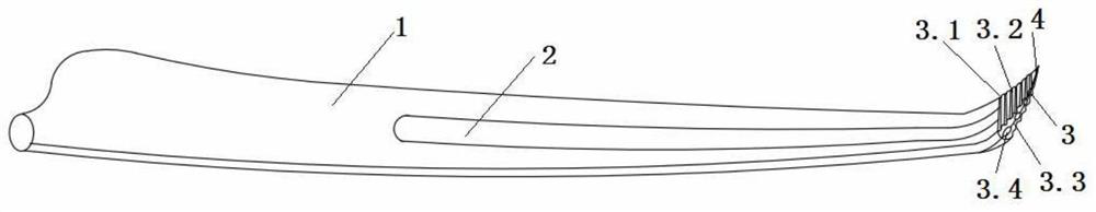 Wind power turbulent flow structure