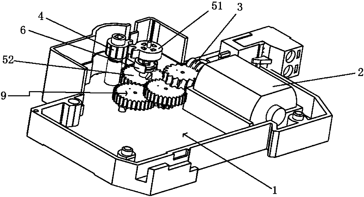Opening and closing transmission device with clutch function, and breaker