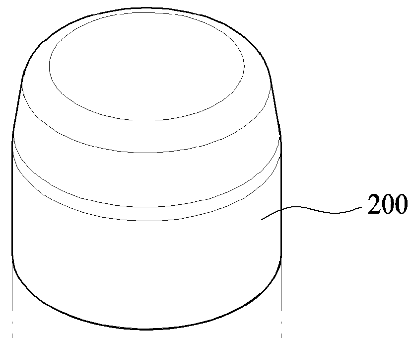 Liquid container having double cap
