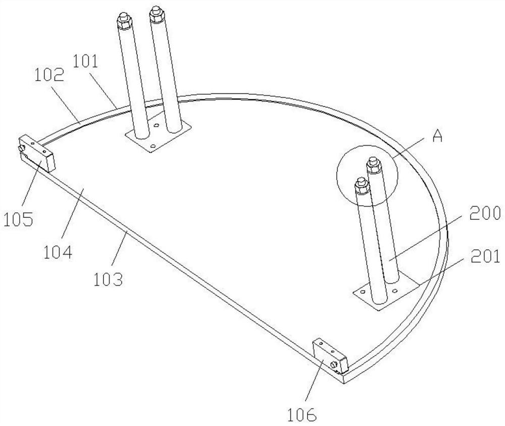 Positioning device and installation method of fairing separation component support