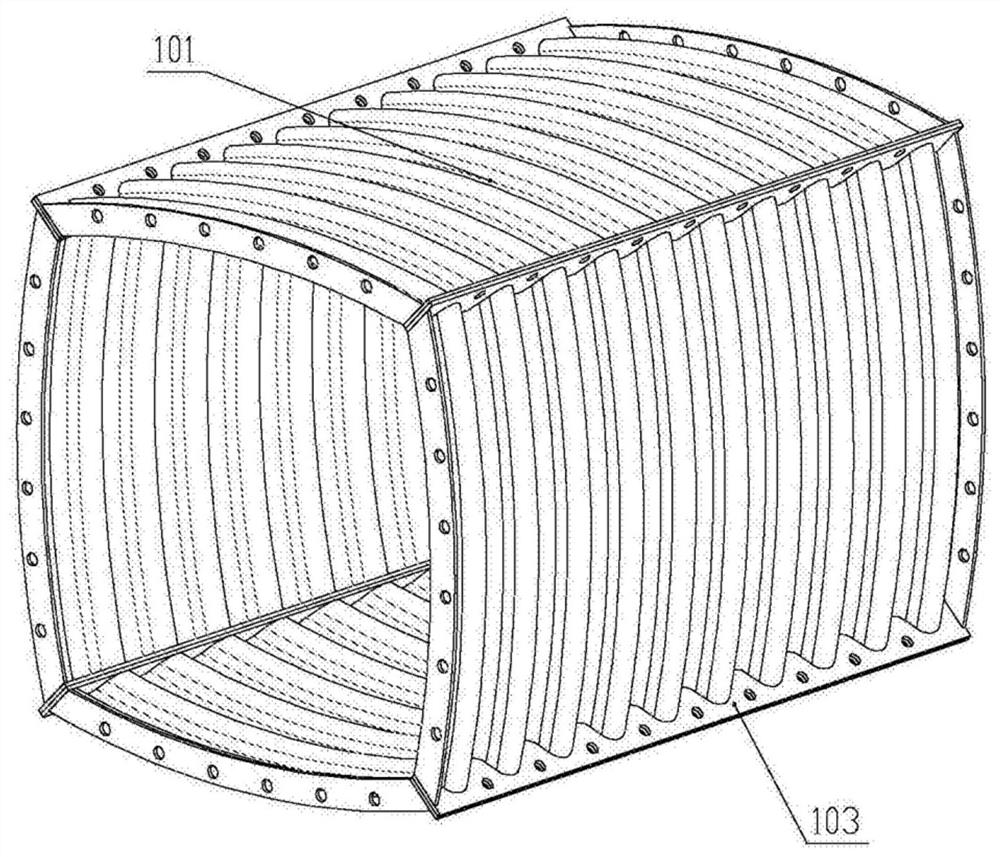 Corrugated flange structure for circumferential connection of corrugated steel pipes and manufacturing method of corrugated flange structure