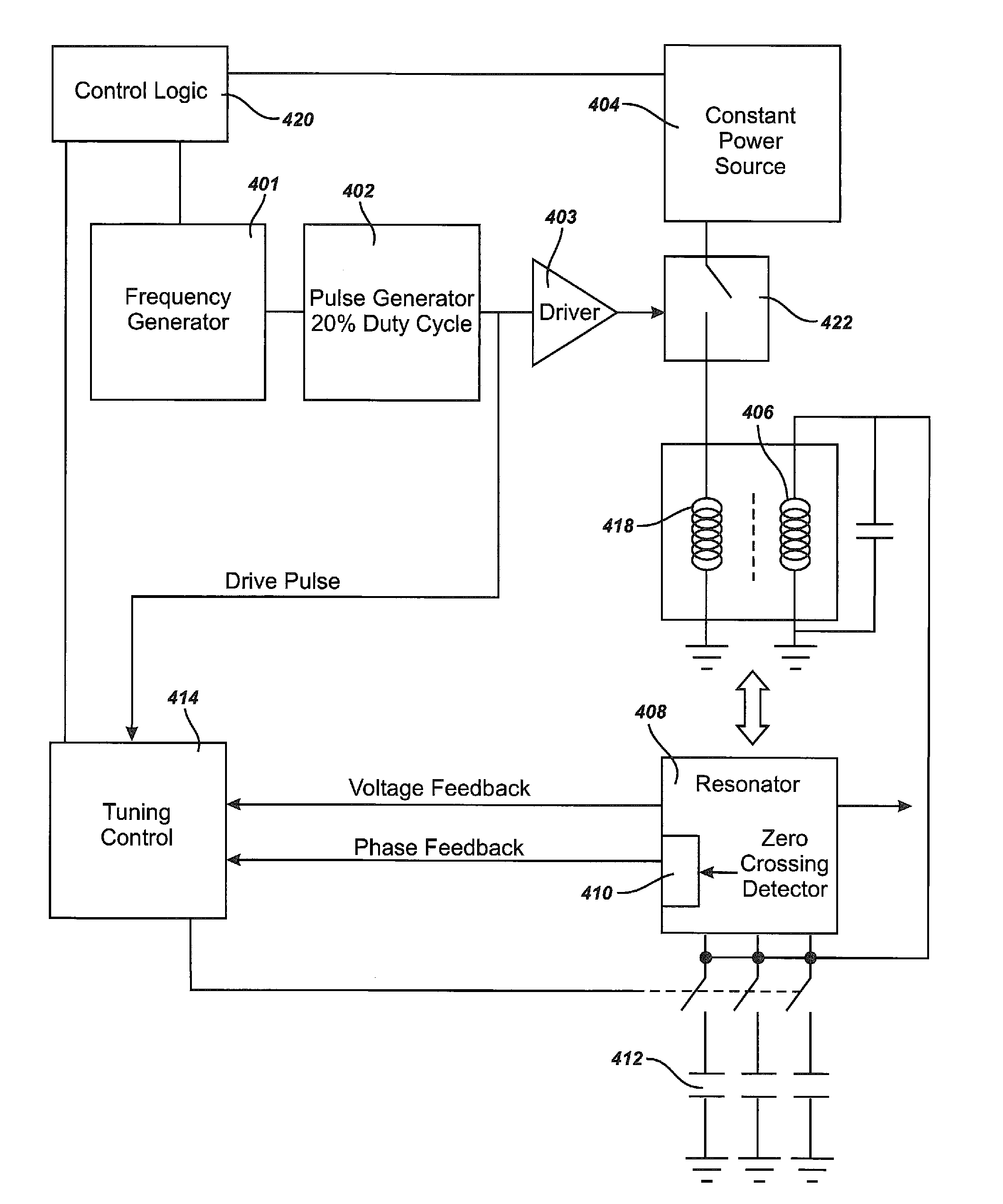 High-Q self tuning locating transmitter