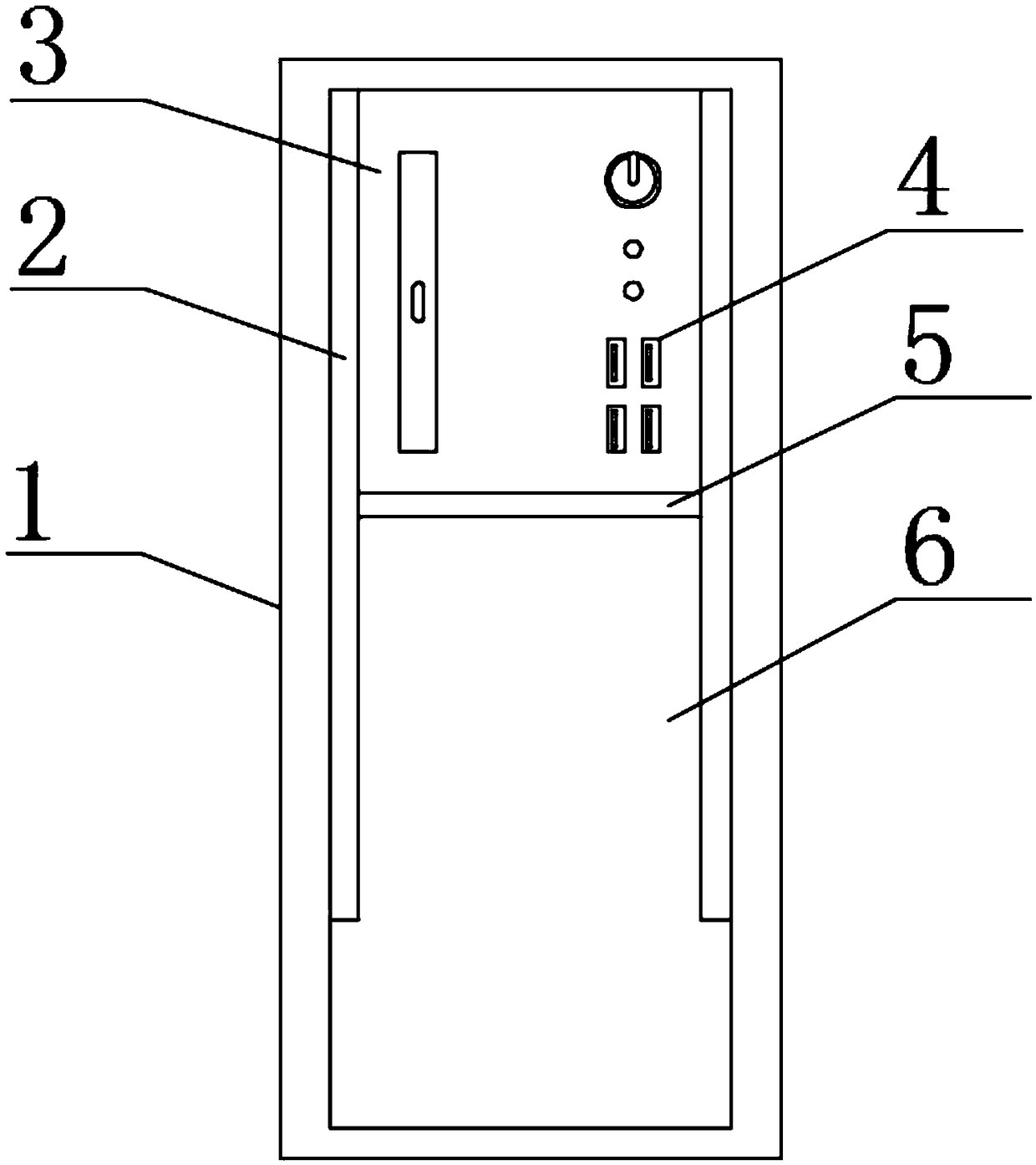 Computer chassis with a control panel concealing function
