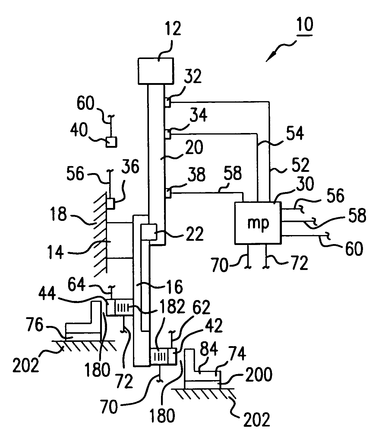 Electromagnetic active vibration control system and electromagnetic actuator