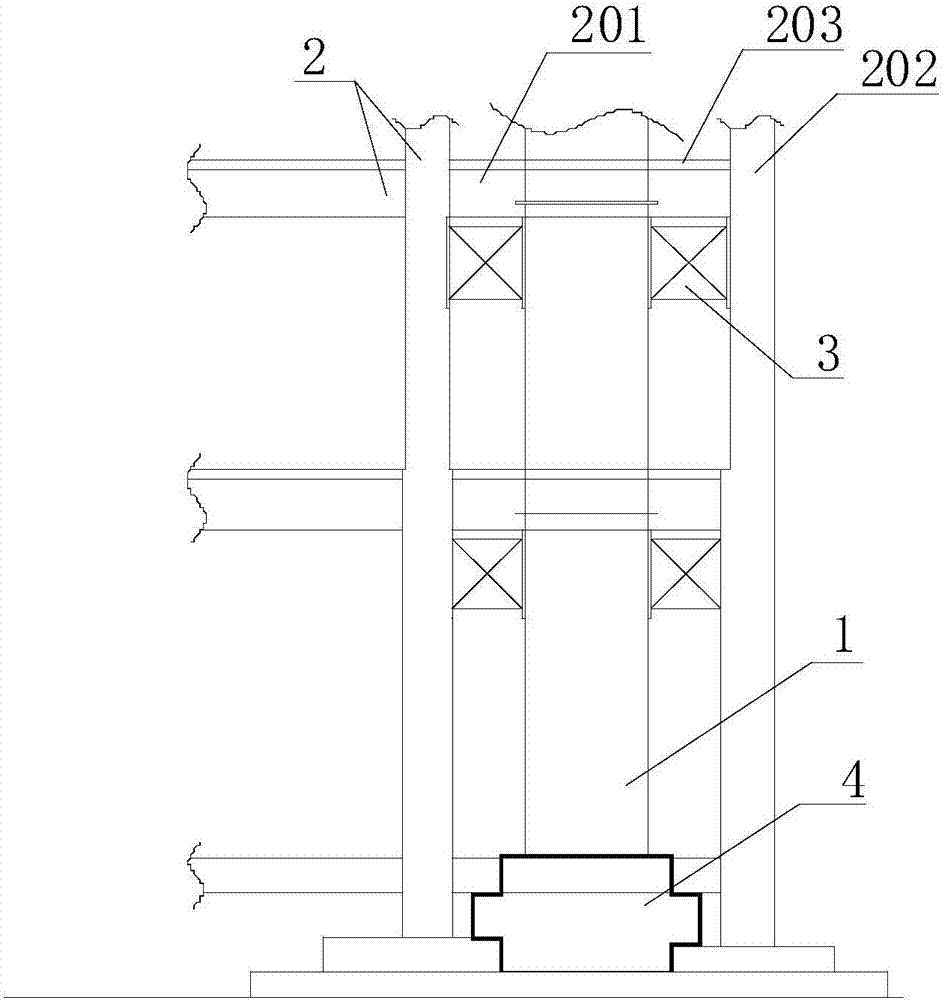 Prefabricated double-layer steel plate swing wall with ductile energy-dissipating connectors