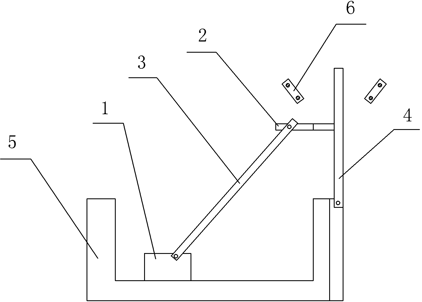Swinging clamping device