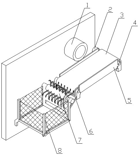 River channel sewage outlet solid waste filtering device