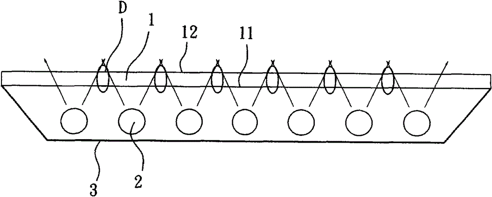 Structure for improving dark bands of backlight module and method thereof