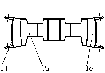 Two-stage through-flow turbine with ultralow specific speed