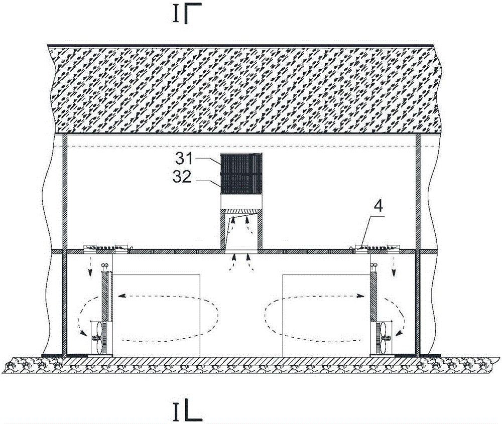 Drying room and method for dehydration through drying room