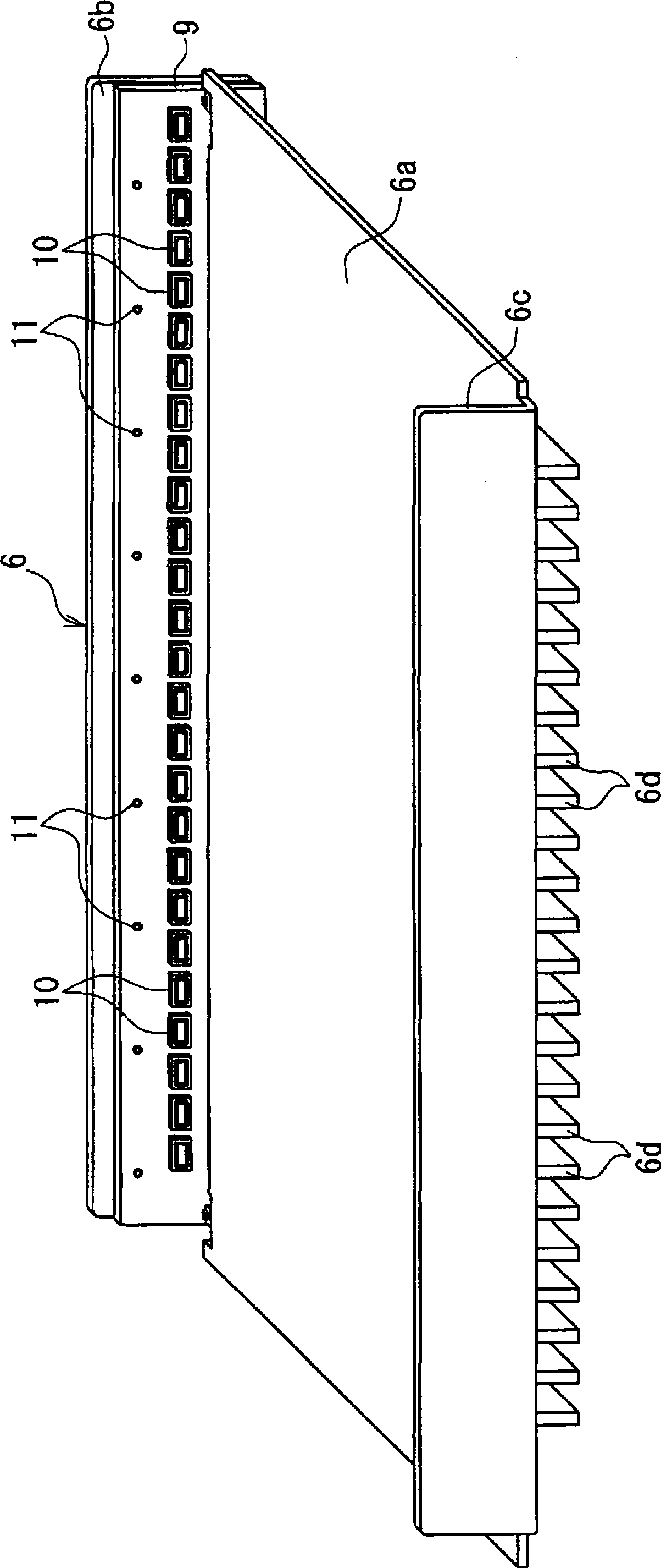 Backlight device and display device using same