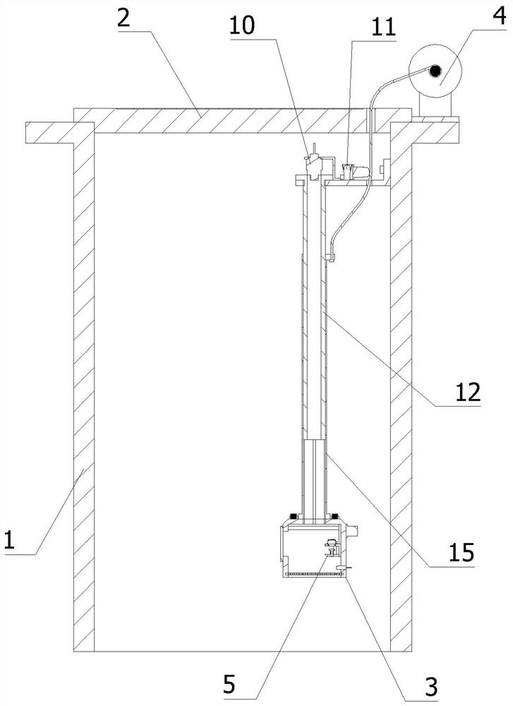 Inspection well early warning management system for monitoring liquid level