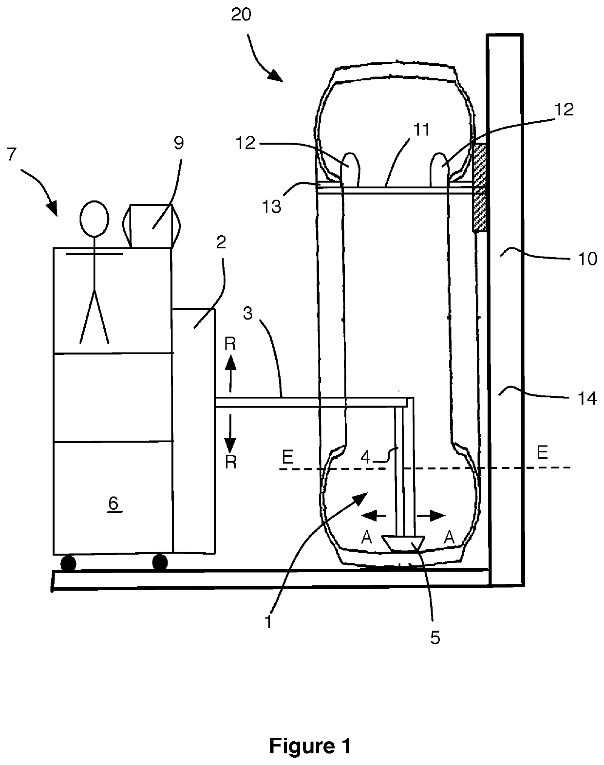 Control device for civil-engineering vehicle tire and corresponding control method