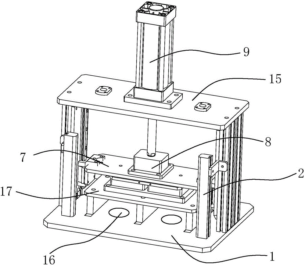 Manufacturing device of cable connector employing electronically controlled grating linkage