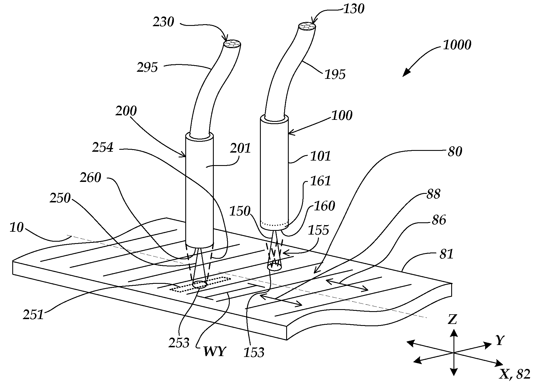 Reference signal generating configuration for an interferometric miniature grating encoder readhead using fiber optic receiver channels