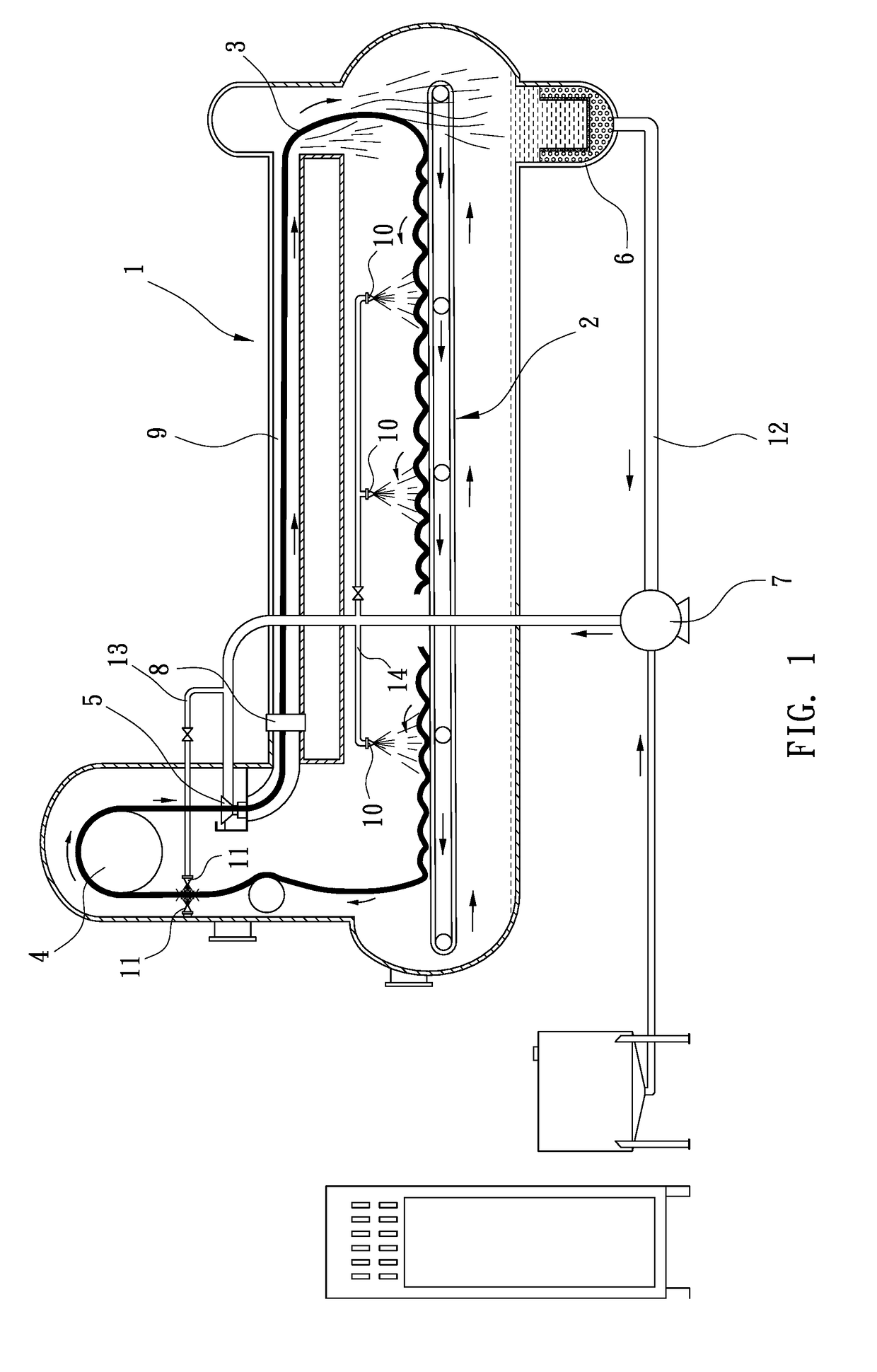 Infiltration and rinse device of conveyor-driven fabric dyeing machine