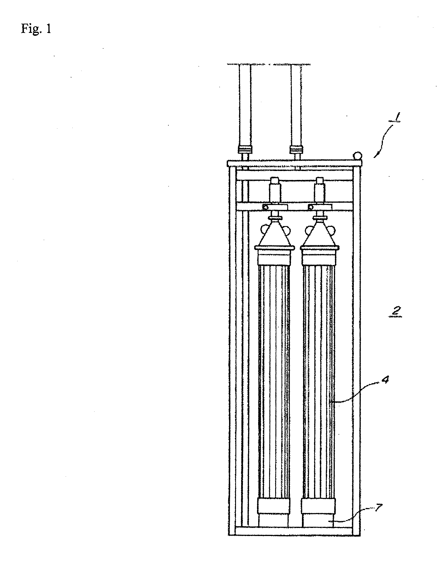 Intermittent gas flow apparatus and membrane separation apparatus