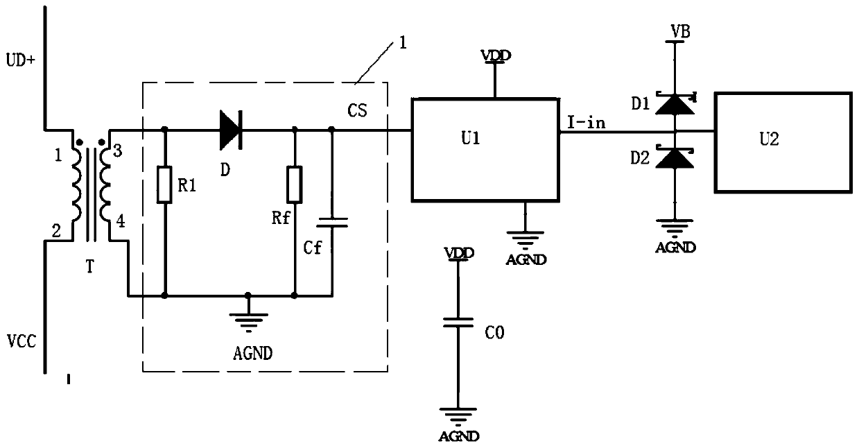 Power supply current detection circuit and system