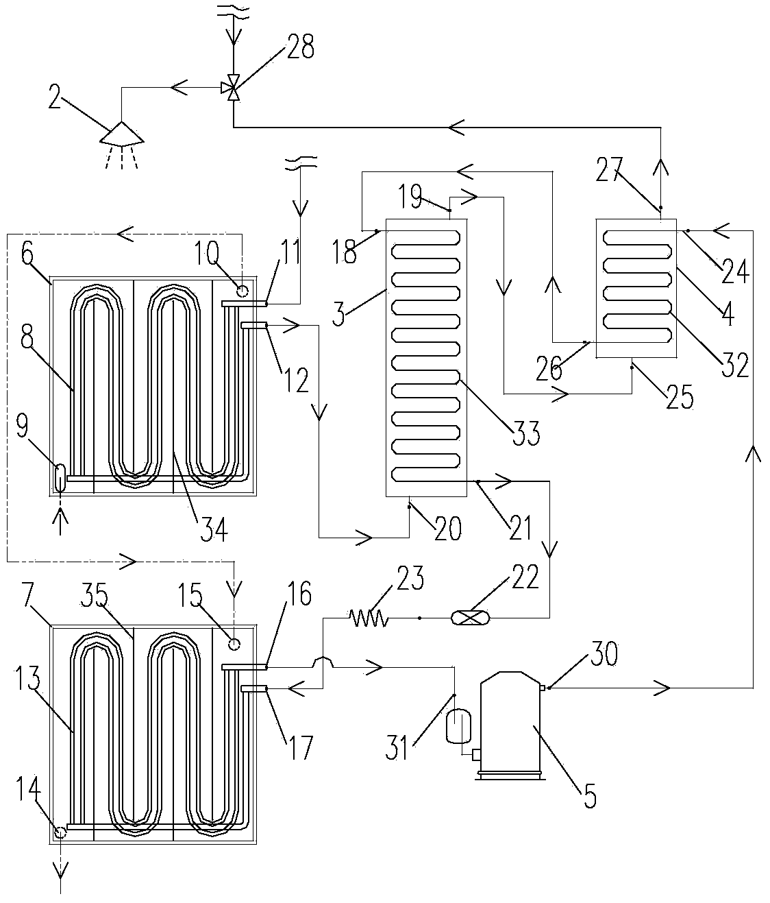 Heat recovery type bathing machine