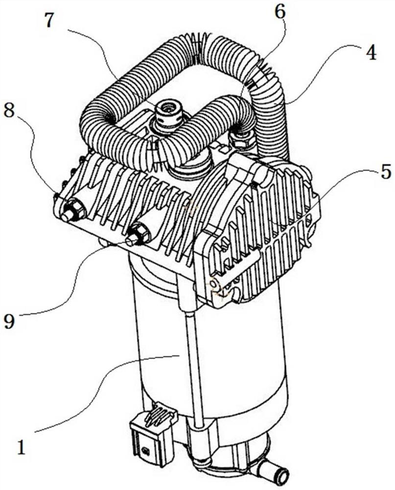 Air supply output device of air suspension