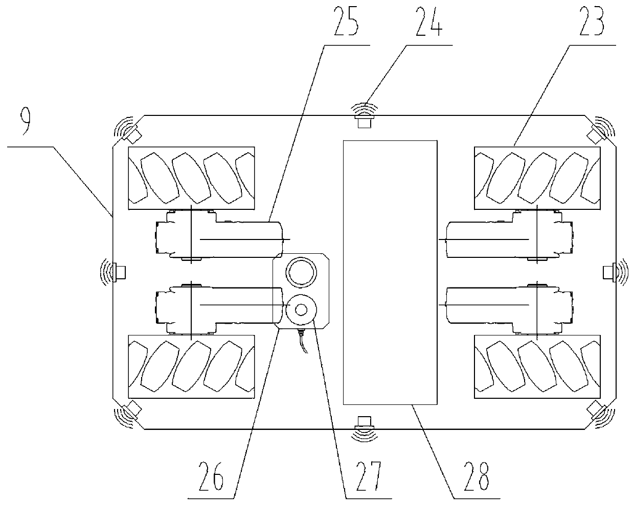 Novel mechanical garage with mobile maintenance robot