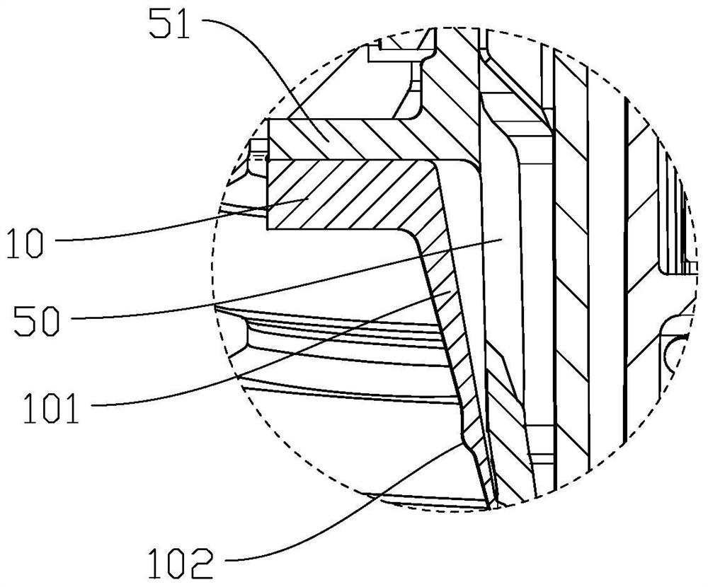 External spring emulsion pump with anti-blocking ventilation structure