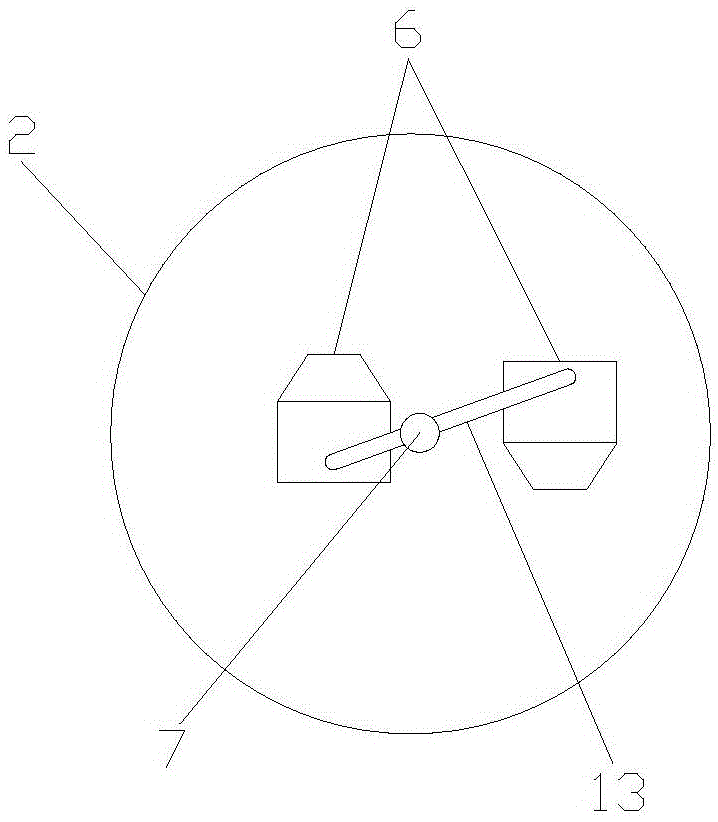 Rotating type automatic stir-frying device