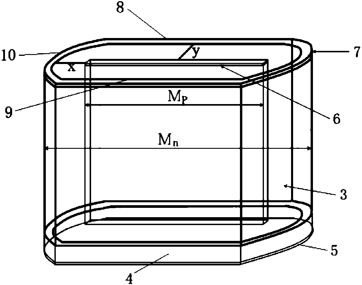 Three-dimensional Trench Electrode Silicon Detector with Variable Central Collecting Electrode