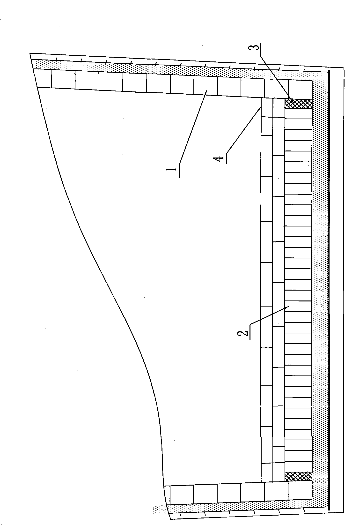 Method for laying bottom of prefabricated block ladle by using small building blocks