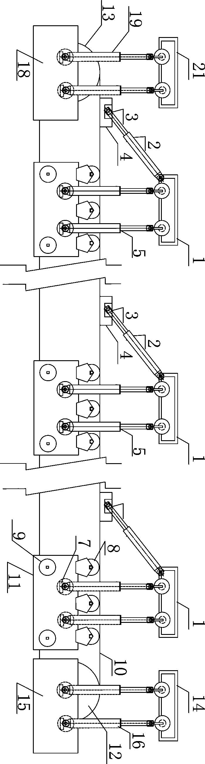 Adjustable frame rear hanging and filling belt and use method thereof