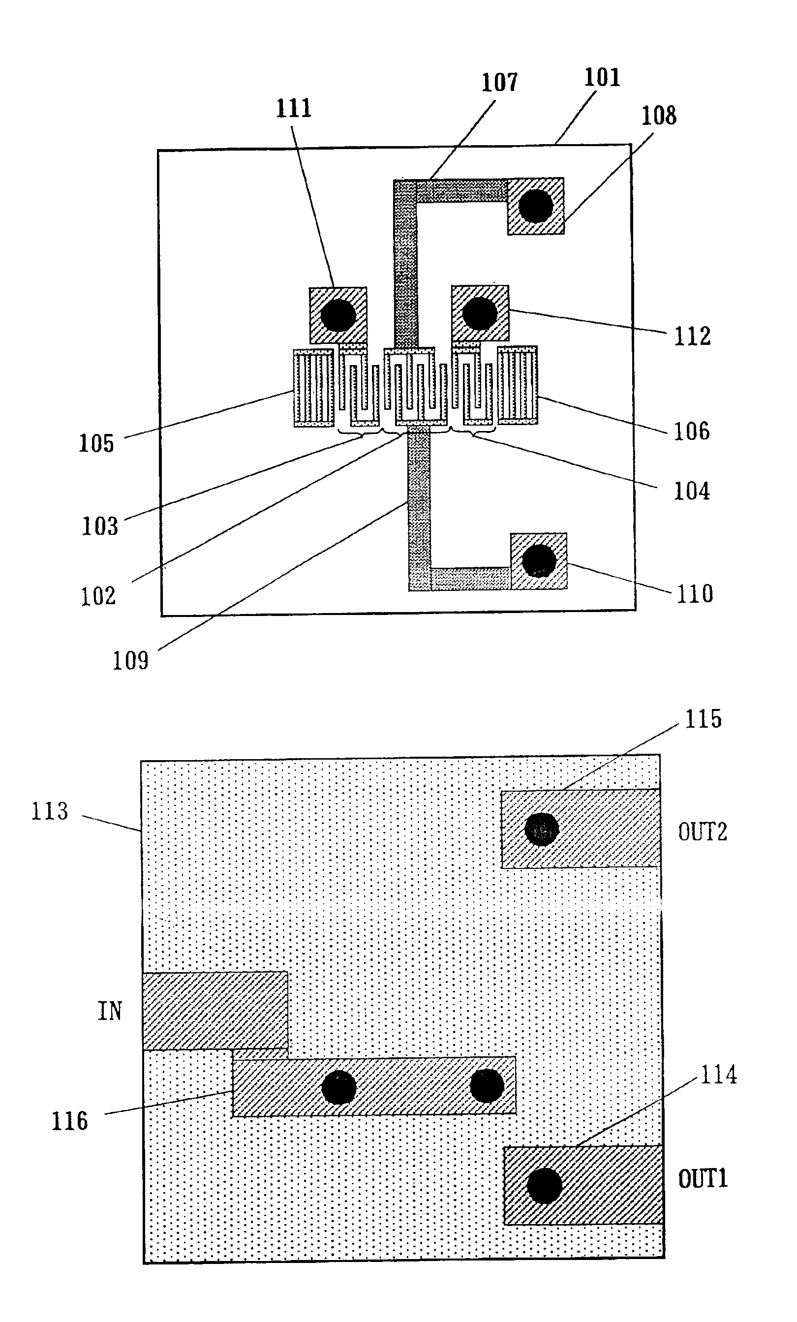 Surface acoustic wave filter element, surface acoustic wave filter and communication device using the same
