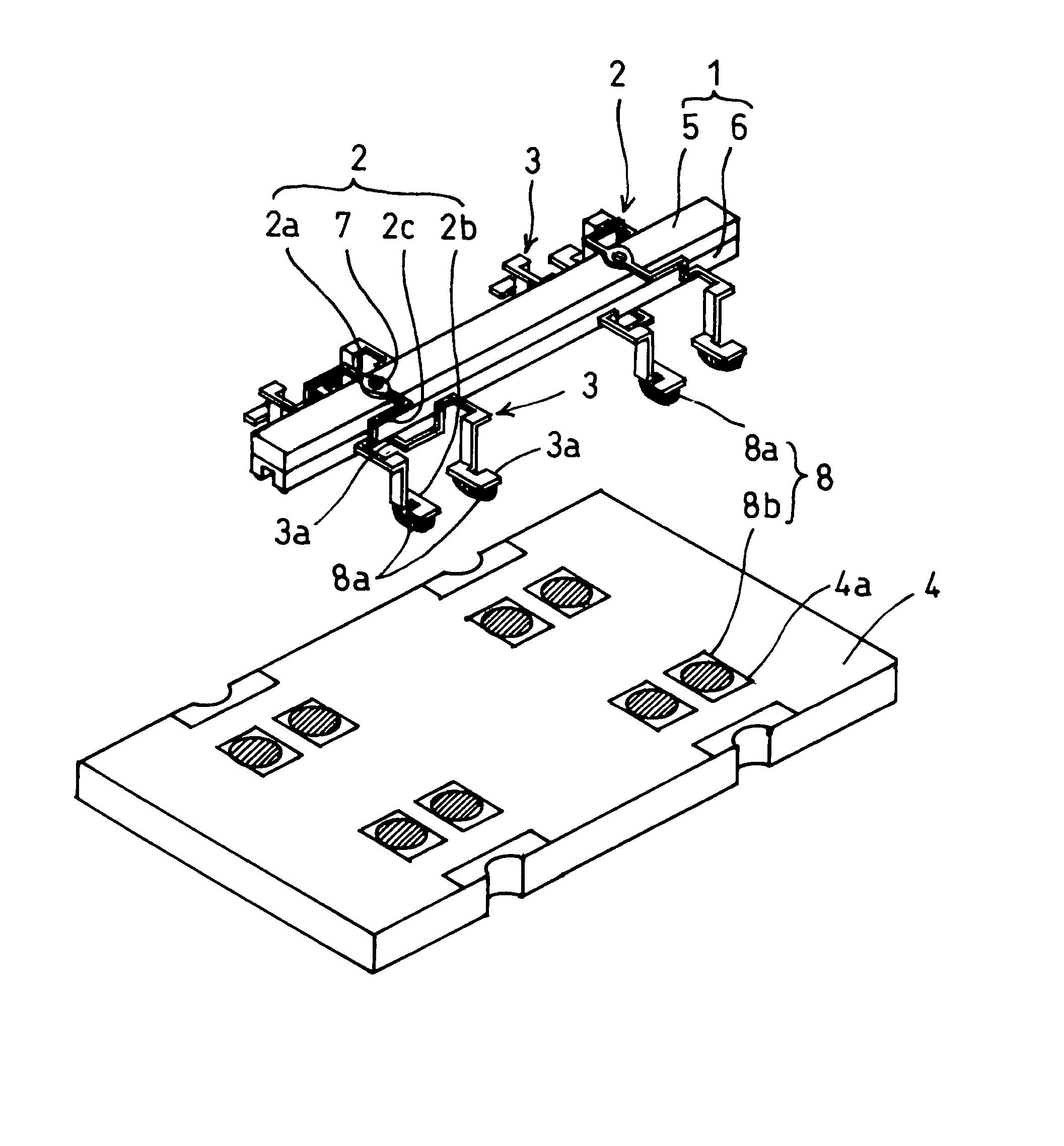 Vibrator support structure and manufacturing method for the support structure