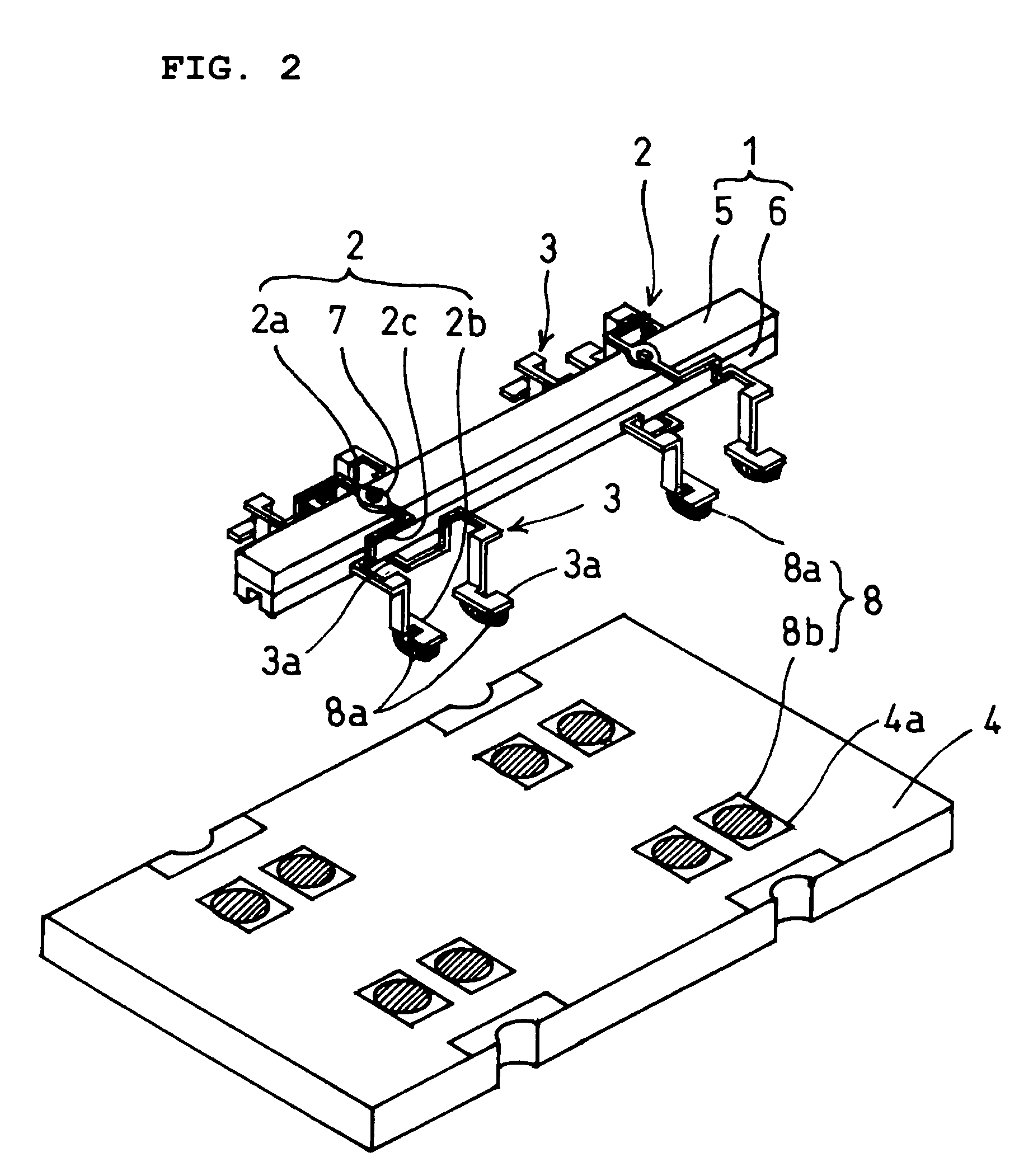 Vibrator support structure and manufacturing method for the support structure