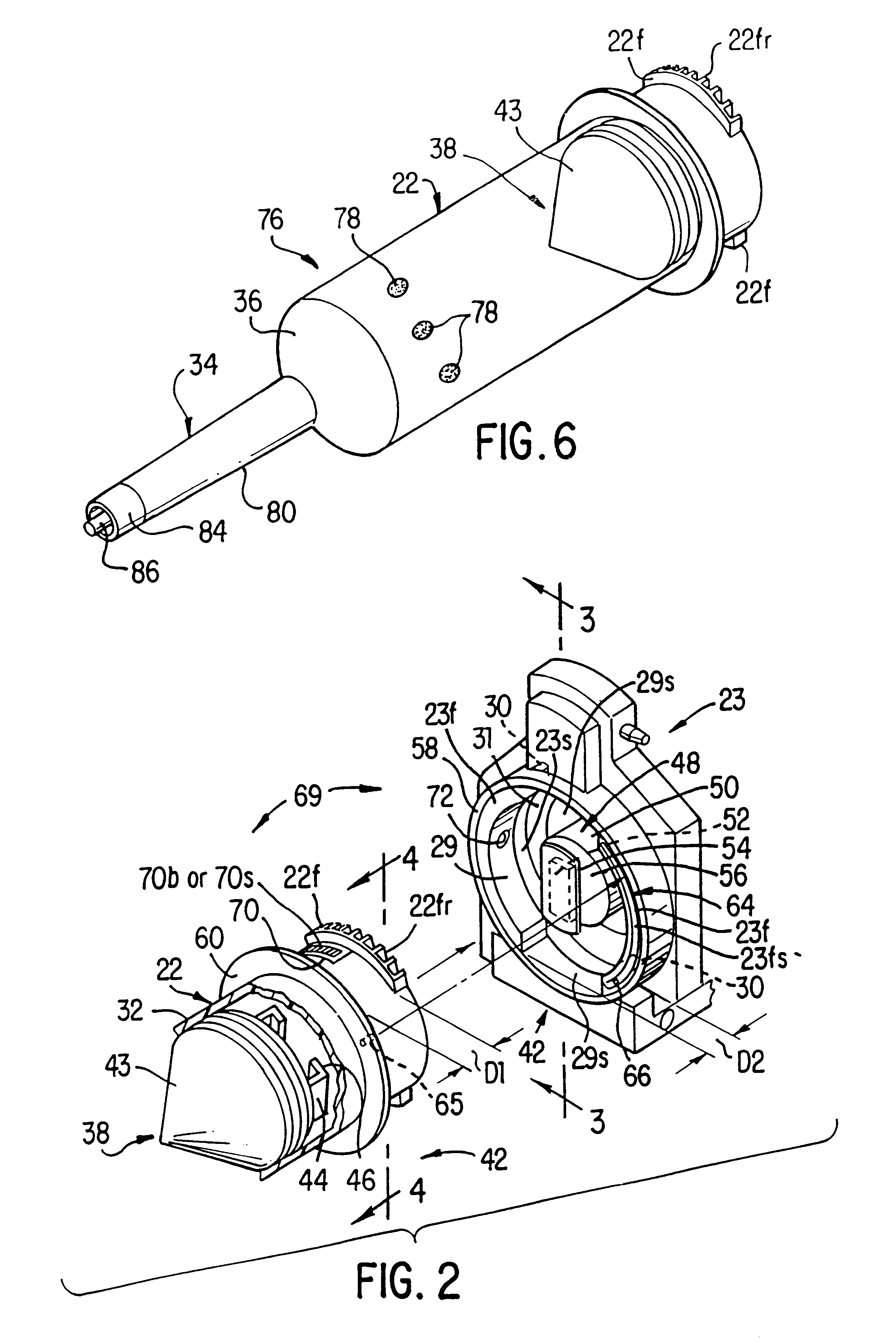 Front-loading medical injector and syringe for use therewith