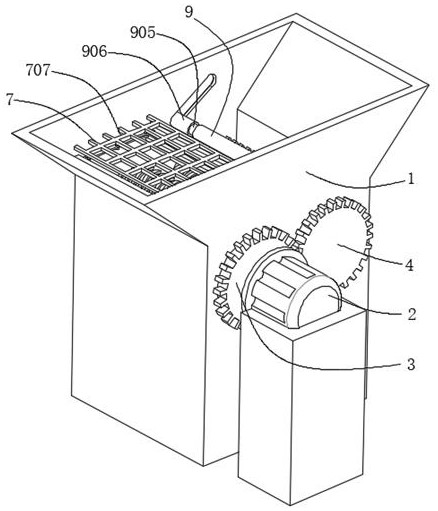 Solid waste treatment device used after rigid polyurethane foam processing