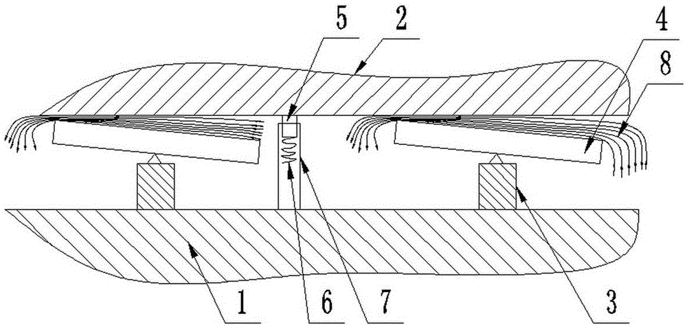 Oil separation method and oil separation device for a hydrodynamic thrust bearing