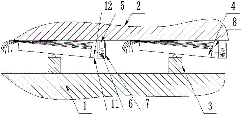 Oil separation method and oil separation device for a hydrodynamic thrust bearing