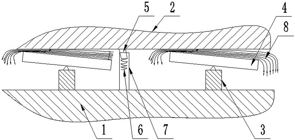 Oil separation method and oil separation device for a hydrodynamic thrust bearing