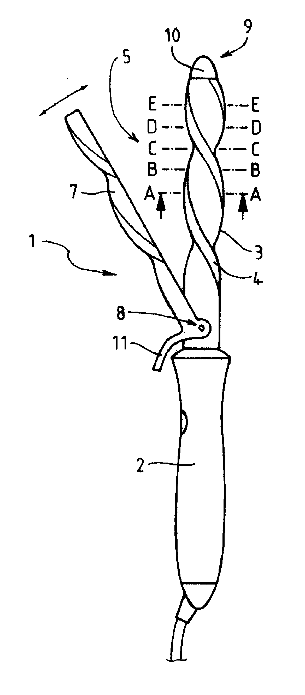 Hair shaping device
