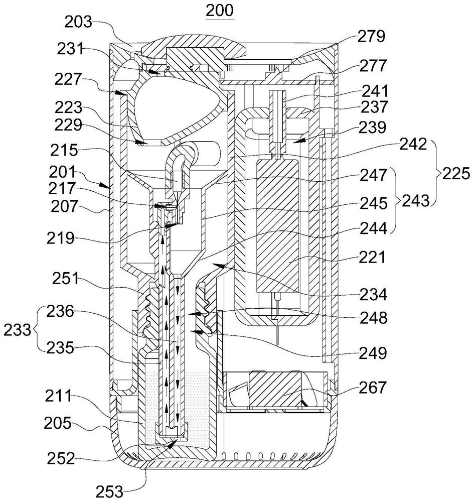 Anti-reflux atomization device