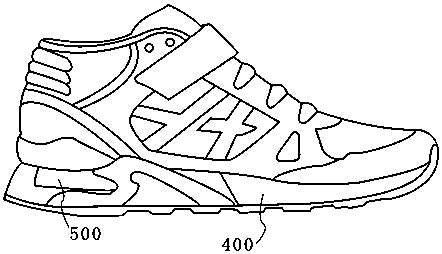 An intelligent positioning ultra-light running shoe and its sole manufacturing method
