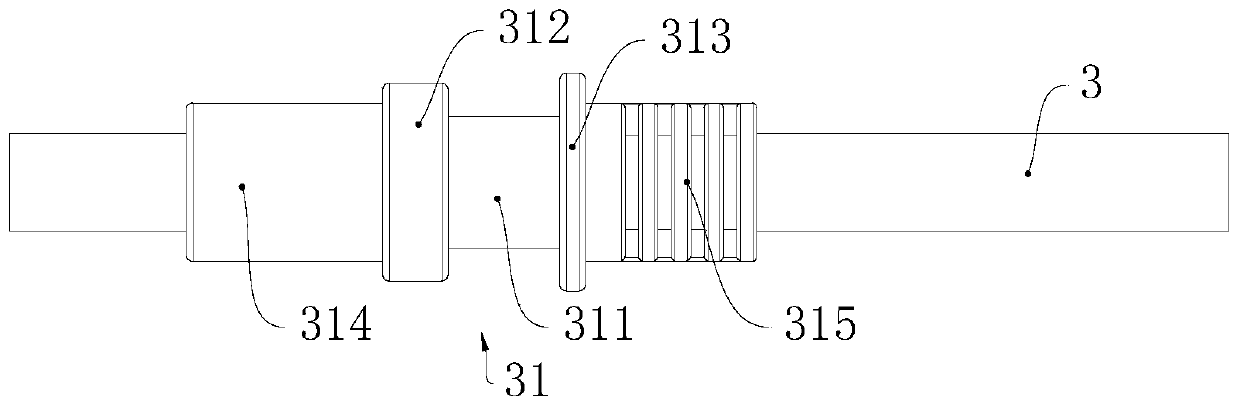 Power line mounting assembly of fan heater and fan heater