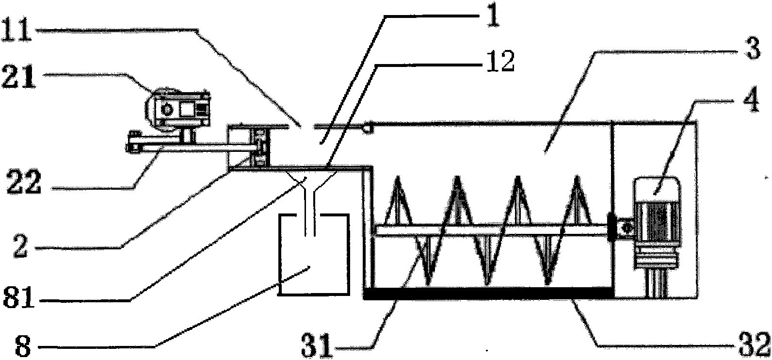 Solid-liquid separation treatment device