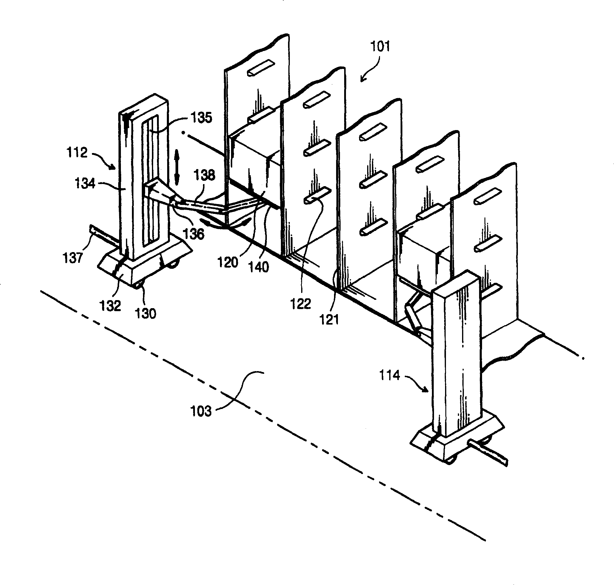 Automatic storage system of multi-gantry cranes and controlling method thereof