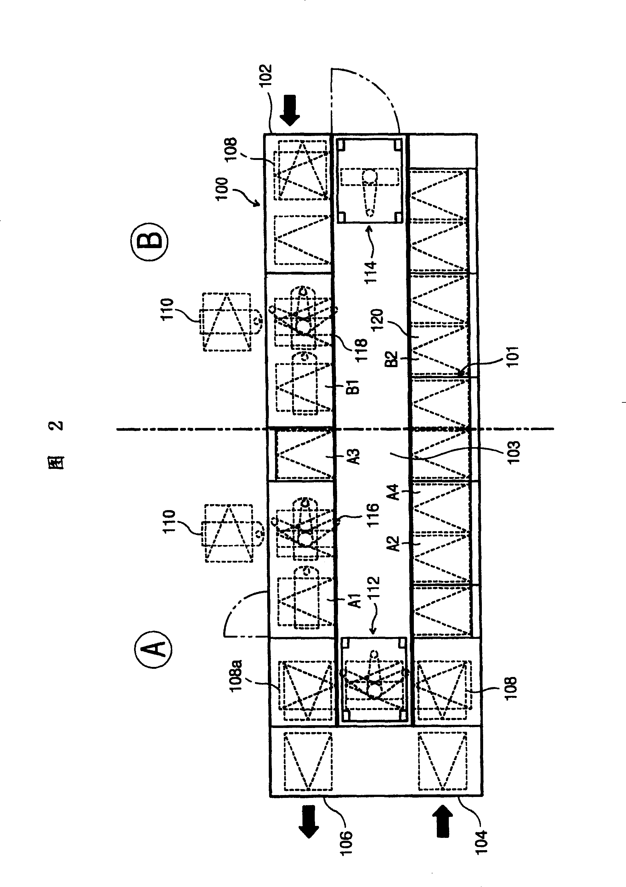 Automatic storage system of multi-gantry cranes and controlling method thereof