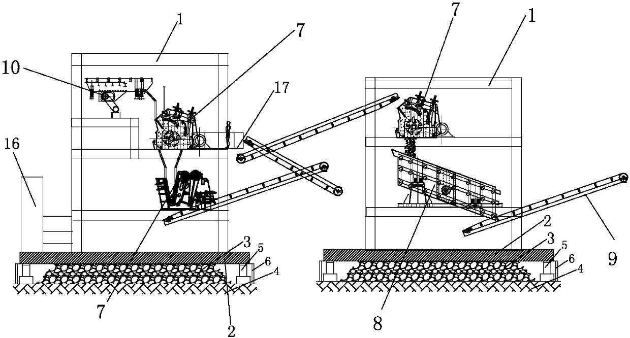 Floating type breakage integrated building block multi-tower